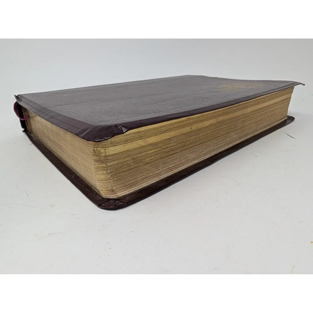 Vintage 1996 Rainbow Study Bible KJV Burgundy Hardcover Rainbow Studies RSI